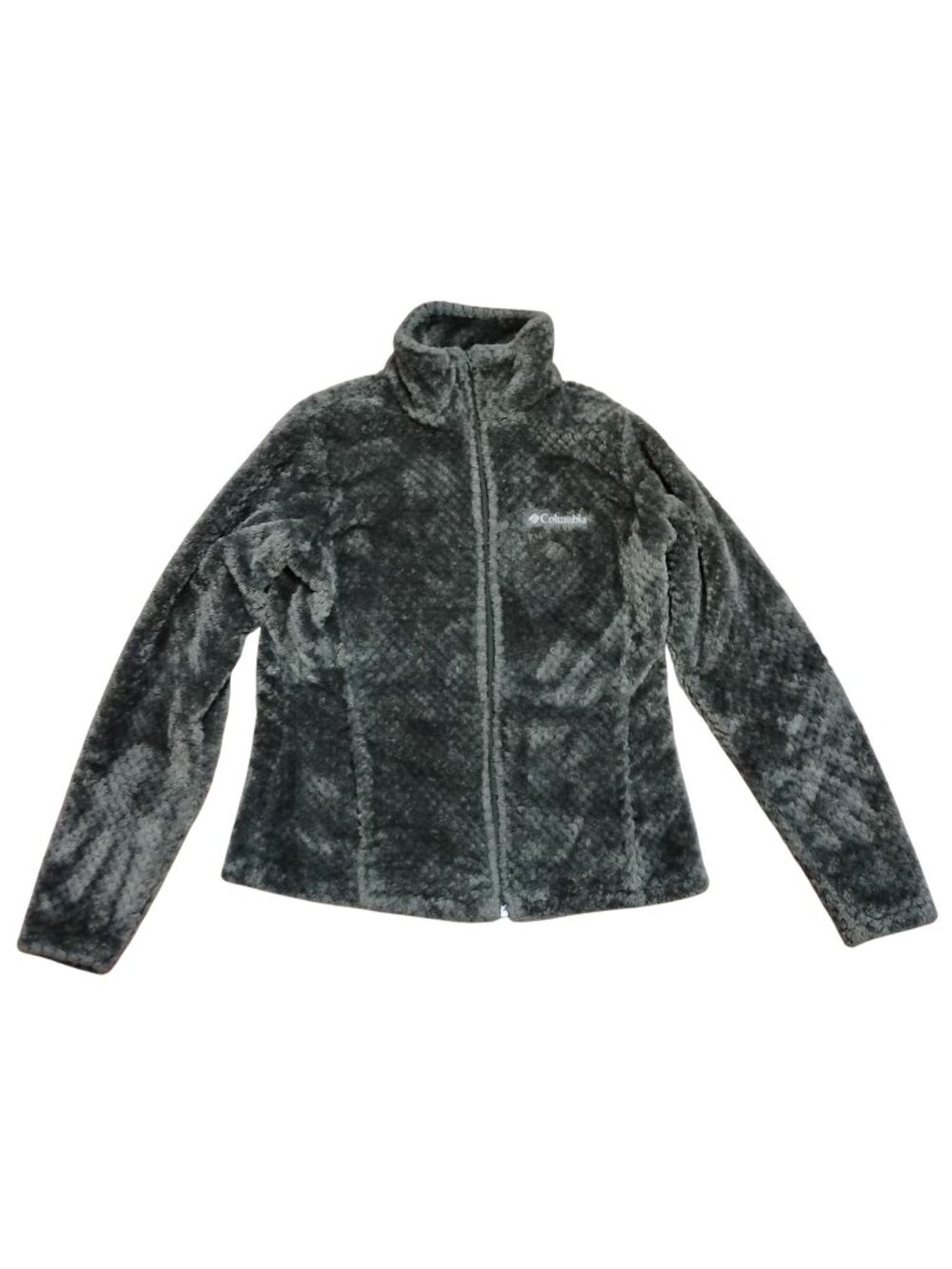 Columbia Womens S Full-Zip Olive Green Sherpa Fleece Jacket